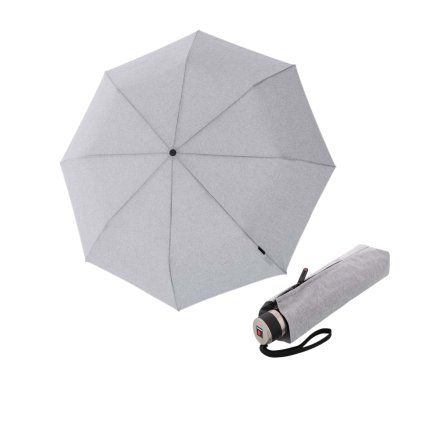 14696 knirps chrome matt manual melange grey elegantni skladaci destnik
