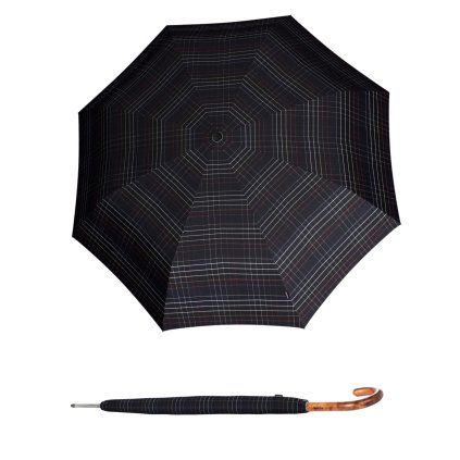 15733 knirps t 772 long automatic check black pansky holovy vystrelovaci destnik