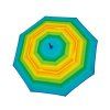 11633 1 fiber flex long ac happy green