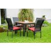 11855 2 expert wood antracit gastro hlinikovy stul 90x90x75cm zbozi s drobnou vadou n519