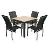 11855 6 expert wood antracit gastro hlinikovy stul 90x90x75cm zbozi s drobnou vadou n519