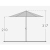 12767 11 active tele 340 cm cervena